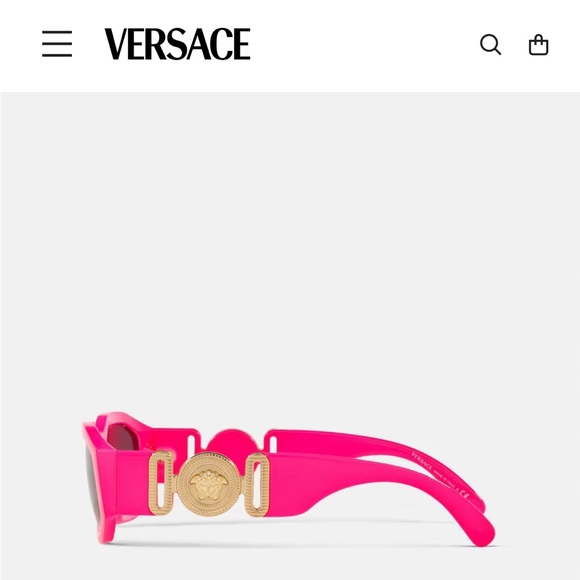 Versace Neon Pink Sunglasses - Picture 7 of 8